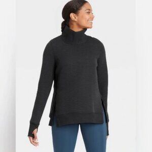 All in Motion Dark Black Women's Turtleneck Sweater